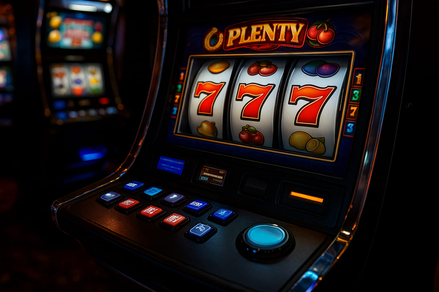 Colorful Slot Machine Reels Showing Wilds in INTERMIAMI888